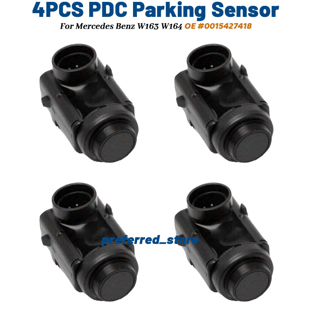 4-pack of brand new PDC parking sensors (PTS) for W164, W163, ML350, E320, E350 0015427418- v