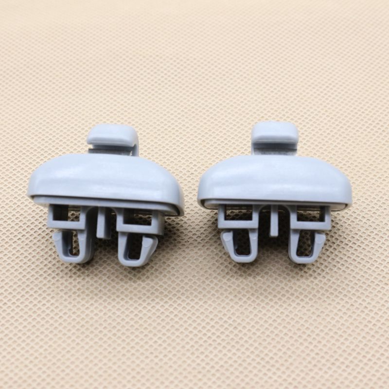 2-Pack Gray Sun Visor Clip Fixing Hooks 4B0857562 Suitable for Audi TT RS6 A6 S6 Quattro