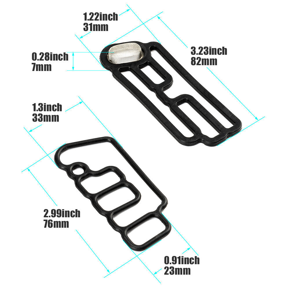 2PCS 15815R70A01 Cylinder Head Solenoid Gasket VTEC For 08-16 for Honda Odyssey 3.5L