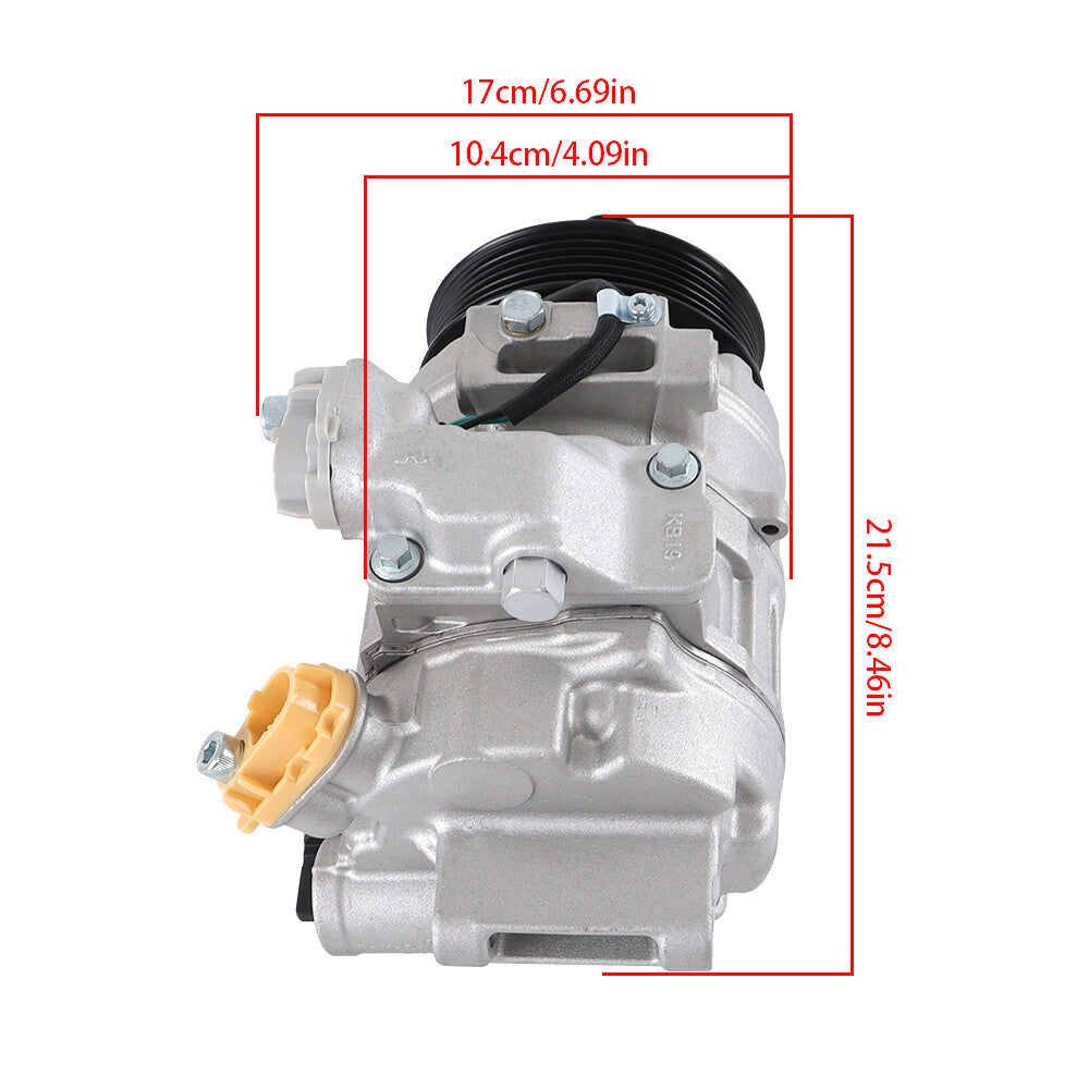 Air conditioning compressor with clutch suitable for 2013-2019 Taurus and 2013-2019 Flex 198358- n