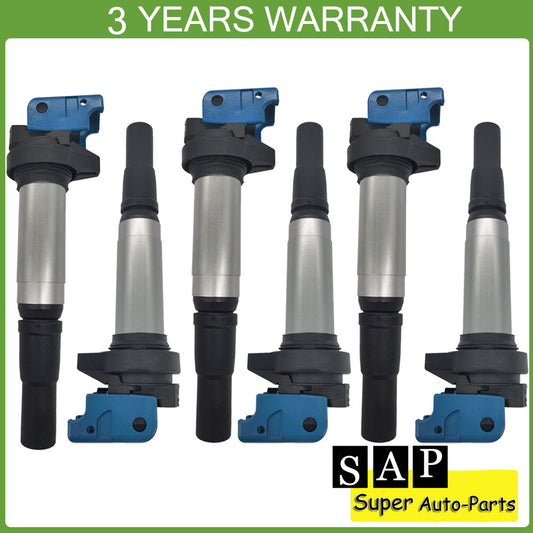 6PCS Ignition Coils for BMW 128i 228i 320i 328i 325Ci 335i 428i 435i M4 X5 X6 Z4 Q