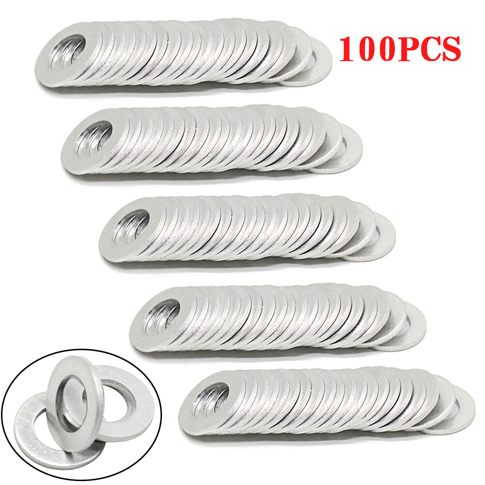 100PCS Oil Drain Sump Plug Washers Gasket 12mm Hole for Toyota for Scion for Lexus