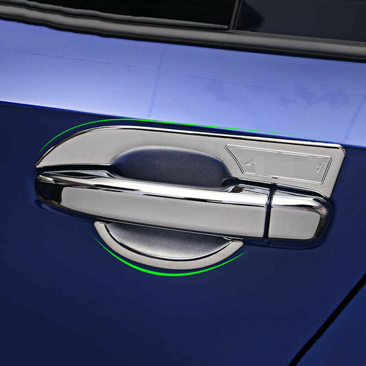 12X for Honda Accord 2018-2021 Chrome Car Door Handle+Door Bowl Trim Cover Trim