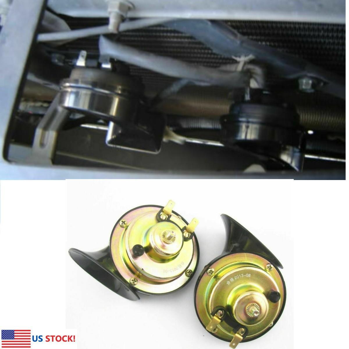 48W 110DB Dualtone Electric Air Horn Loud Sound Replace For Car Truck Boat Train