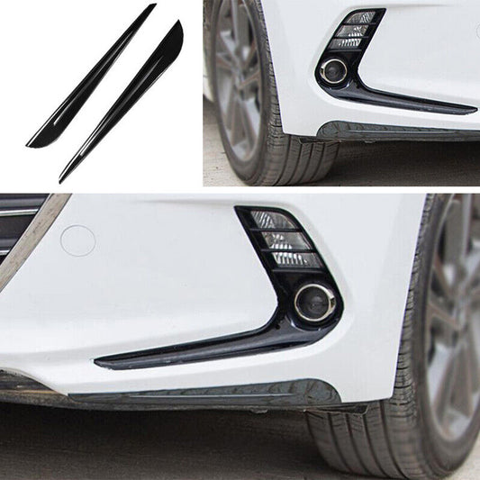 for Hyundai for Elantra 2017-2018 Black Front Bumper Lip Chin Spoiler Splitter trim