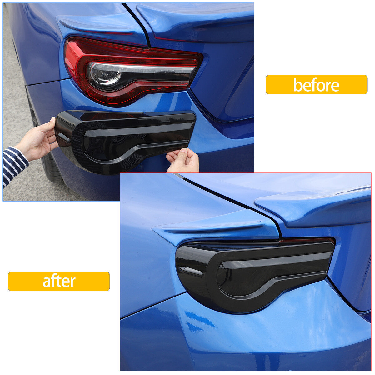 Smoked rear taillight visor trim for 2013-2020 86 BRZ FRS- n