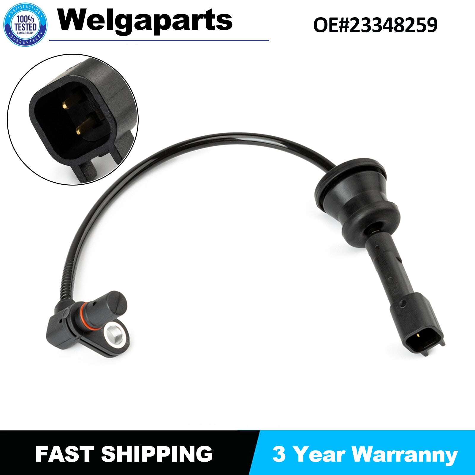 ABS Wheel Speed Sensor Rear Left or Right for Chevy Equinox for GMC Terrain 10-15