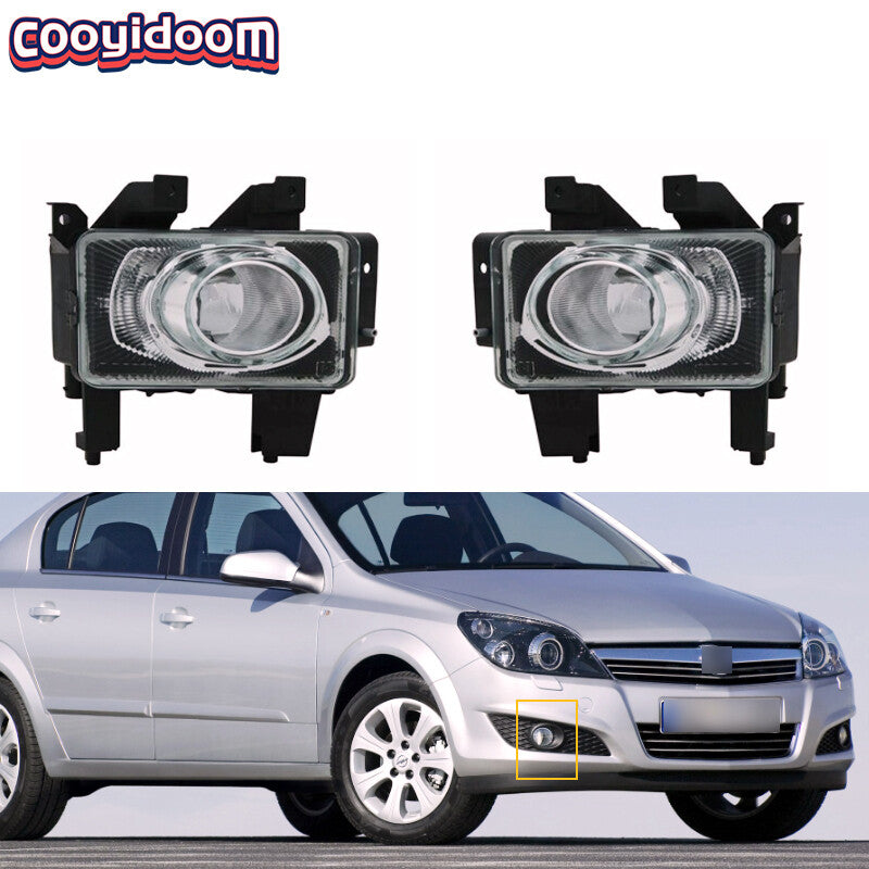 Pair DRL Front Bumper Fog lamp for Opel Astra H 2007 2008 209 2010 2011 2012