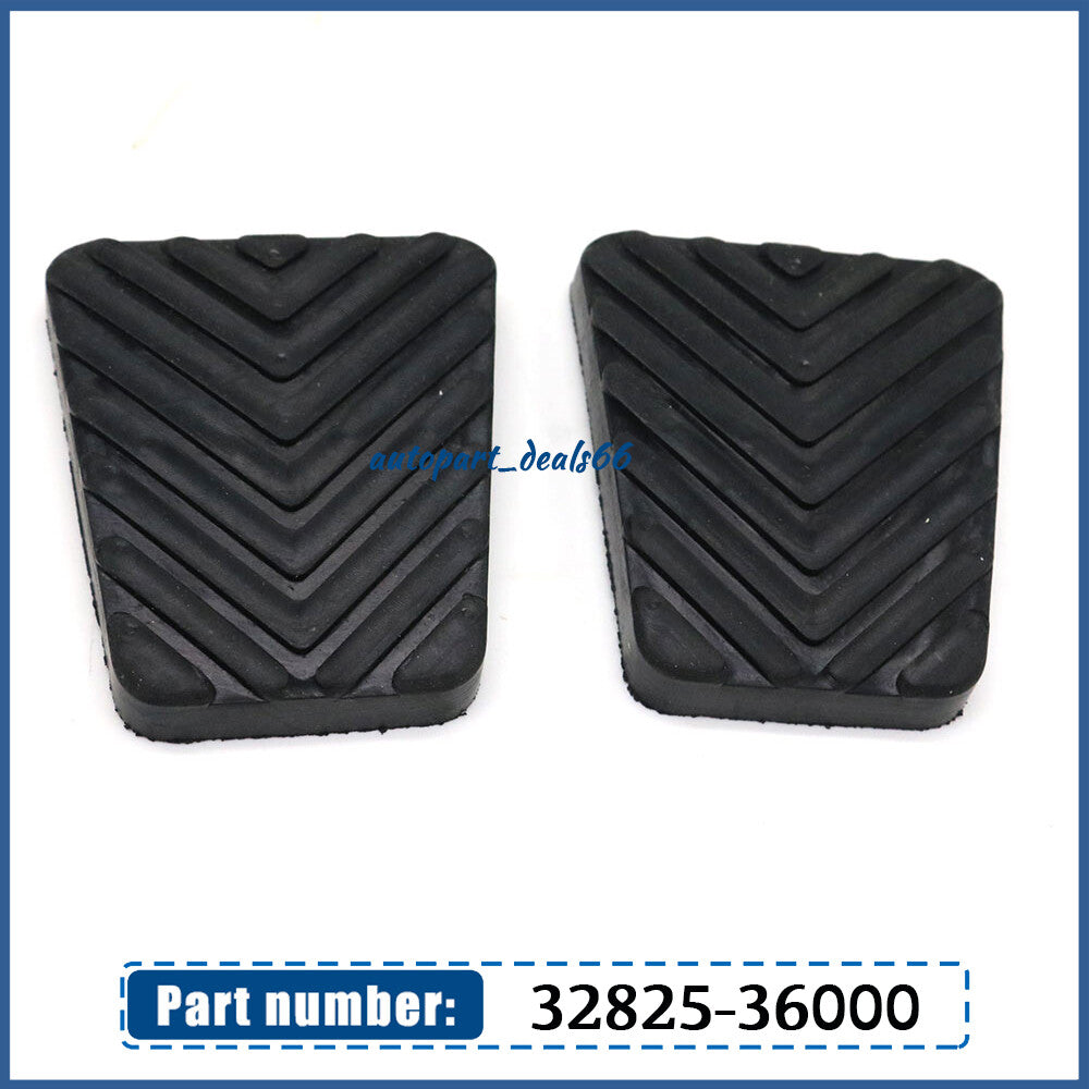 2PCS Black Rubber Clutch Brake Pedal Pad Cover for Hyundai Sonata 32825-36000 Q