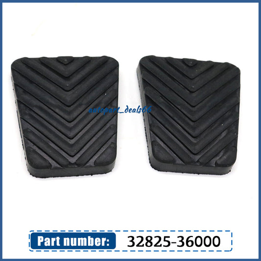 2PCS Black Rubber Clutch Brake Pedal Pad Cover for Hyundai Sonata 32825-36000 Q