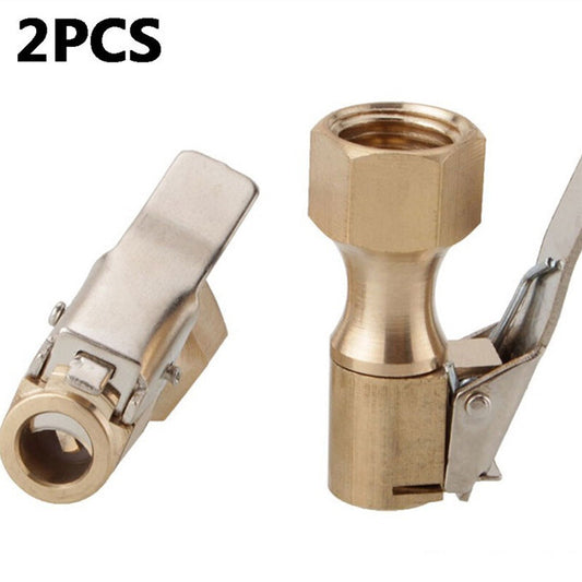 Open-type straight brass air clip lock clip 1/4 inch NPT tire clip for air pumps