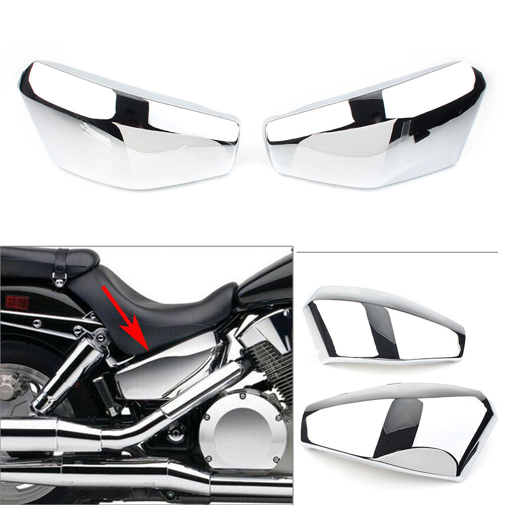 Battery Side Covers Chrome fit for Honda VTX1300 R/S/C/T 2003 - 2009 Motorcycle
