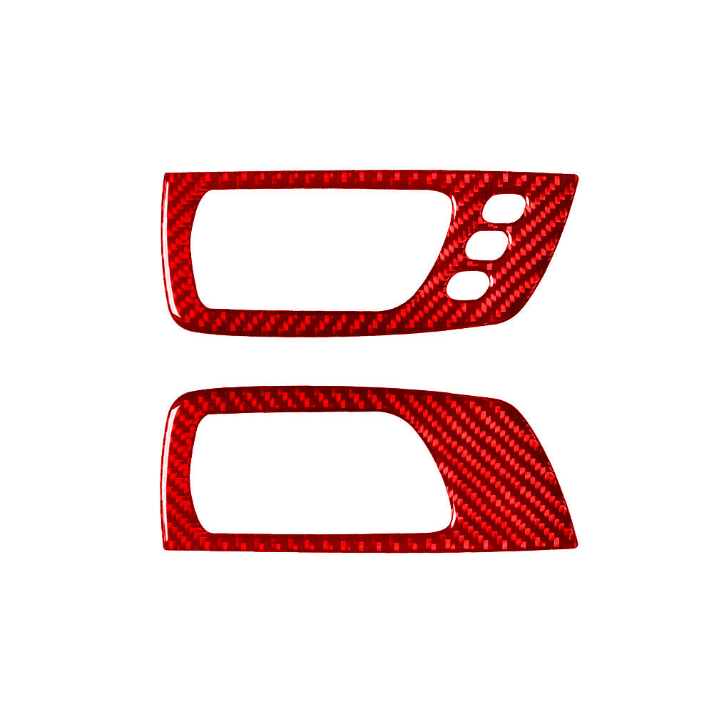 Red Carbon Fiber Floor Console Trim for LEXUS RX330 2004-2006 RX350 2006-2009 v