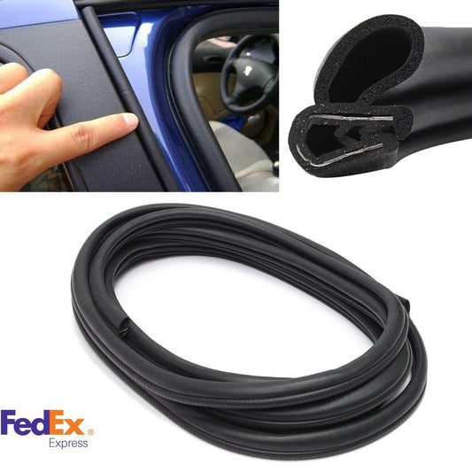New 120 Door Trunk Rubber Seal Strip Steel Push Mount Weather Stripping Car Kit