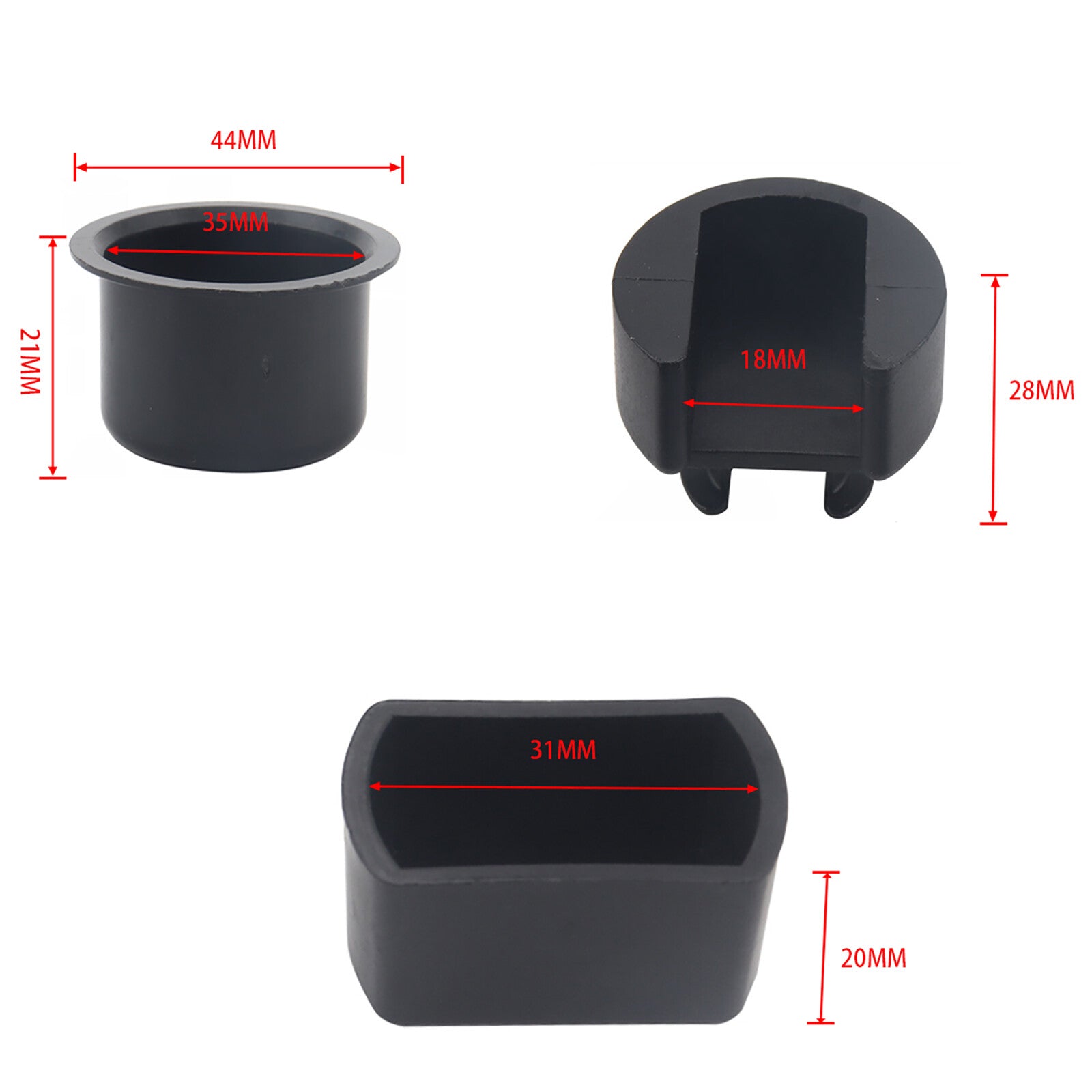 4Pcs Tailgate Hinge Pivot Bushing Insert Kit for Dodge for Ram  for Ford F Series Truck