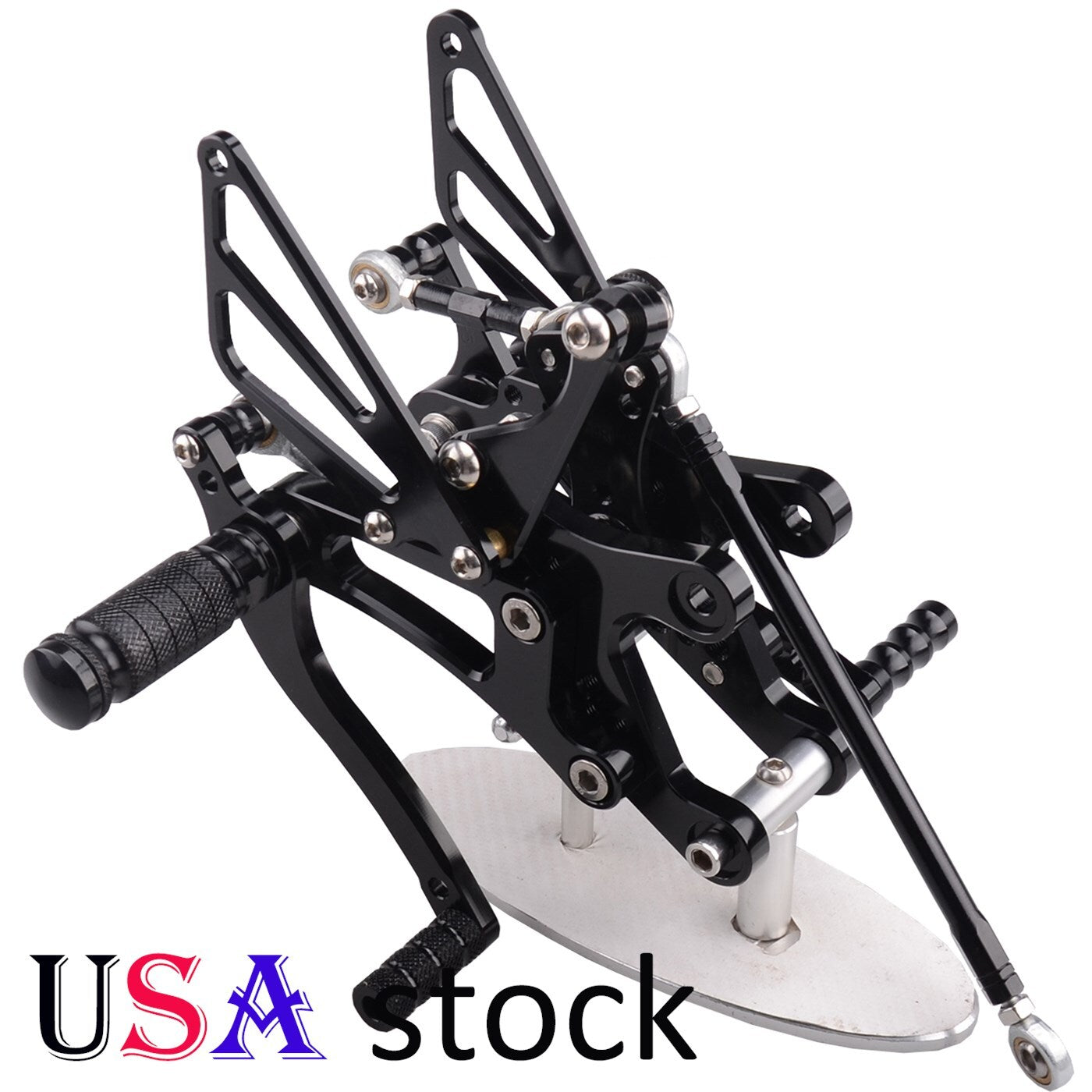 US Black Rearset Brake Shift Pedal Footpegs for Yamaha YZF R1 1999-2006 Q