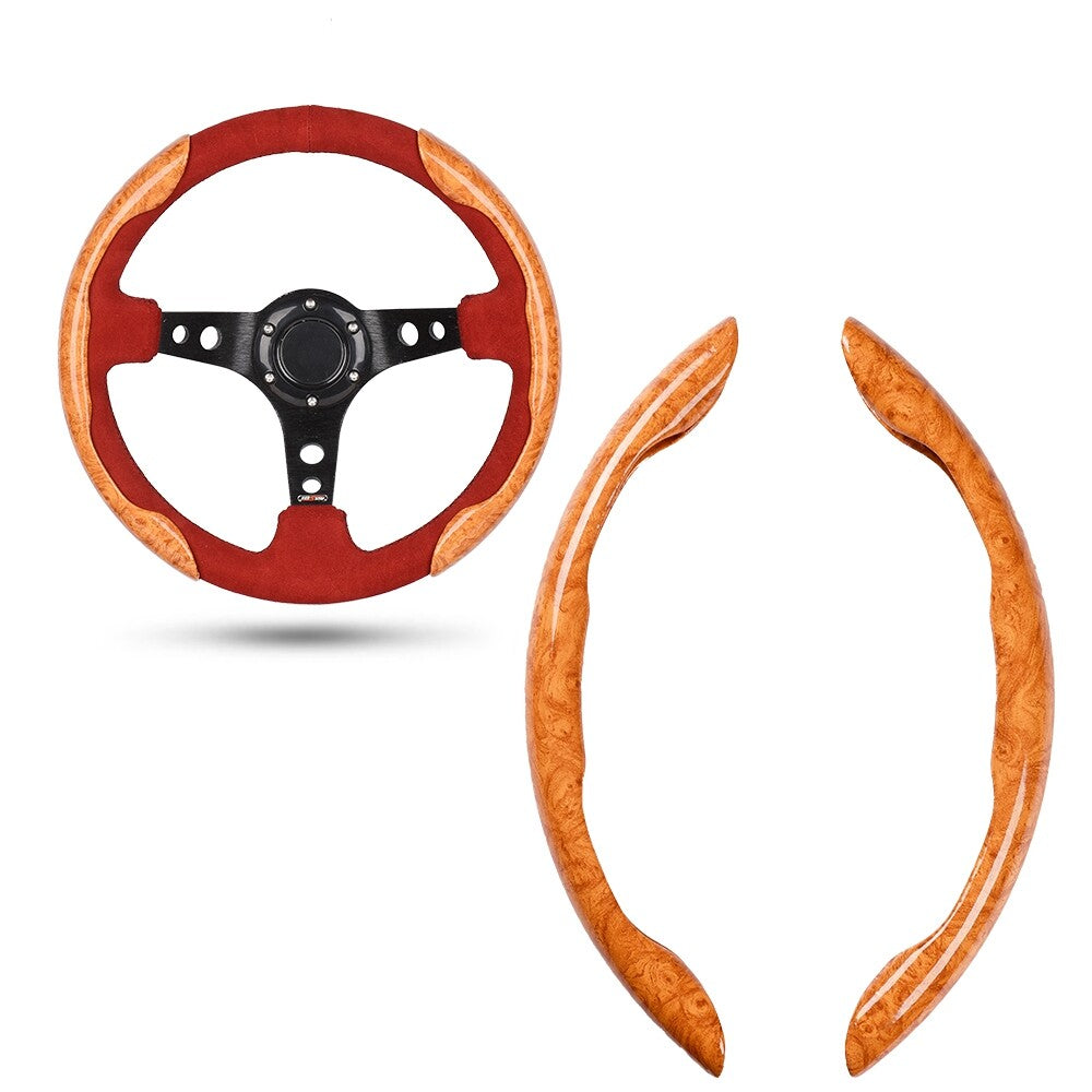 1 Pair Universal Auto Car 15inch O/D Shape Steering Wheel Cover Non Slip