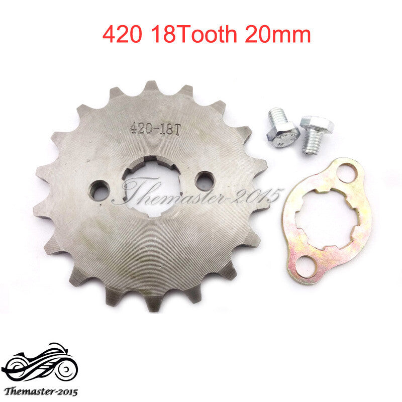 420 18Tooth 20mm Front Engine Sprocket For Pit Dirt Bike Stomp Thumpstar SSR SDG Q