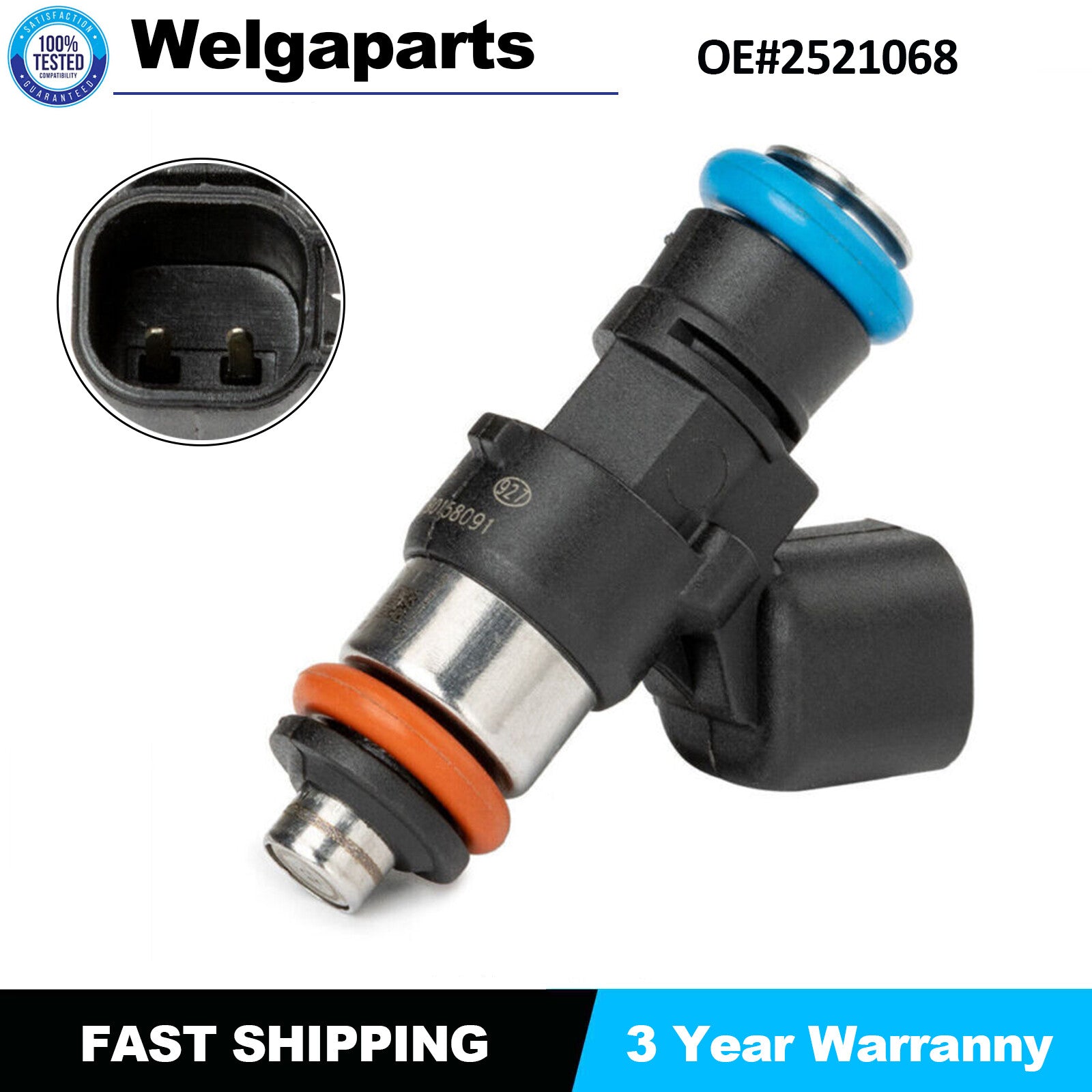 Fuel Injector for Polaris RZR 570 Ranger Crew Sportsman 450 2521068 0280158258