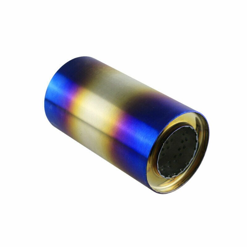 2.5 Exhaust Silencer Resonator Exhaust Muffler Pipe Blue Stainless 180mm Length