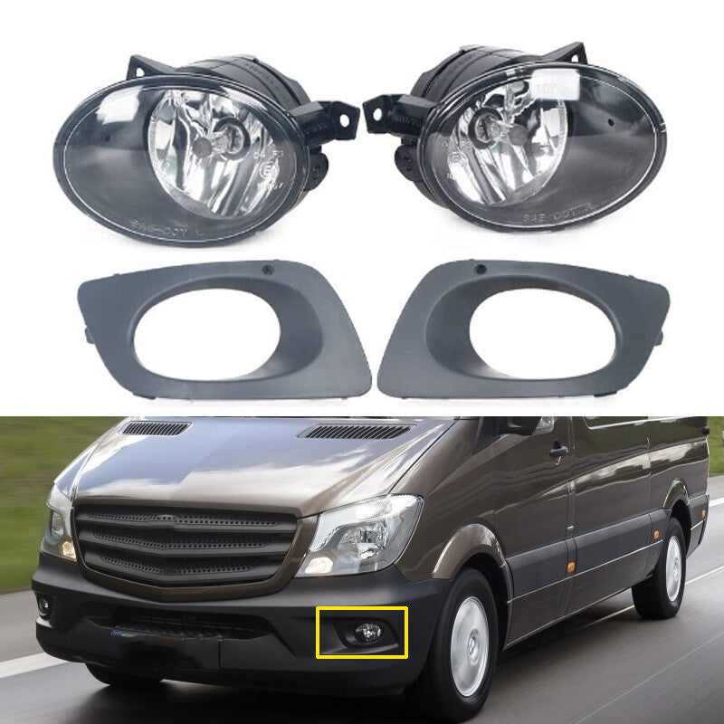 for Mercedes-Benz Sprinter W906 2014-2018 Front Fog Light With Cover 1Set