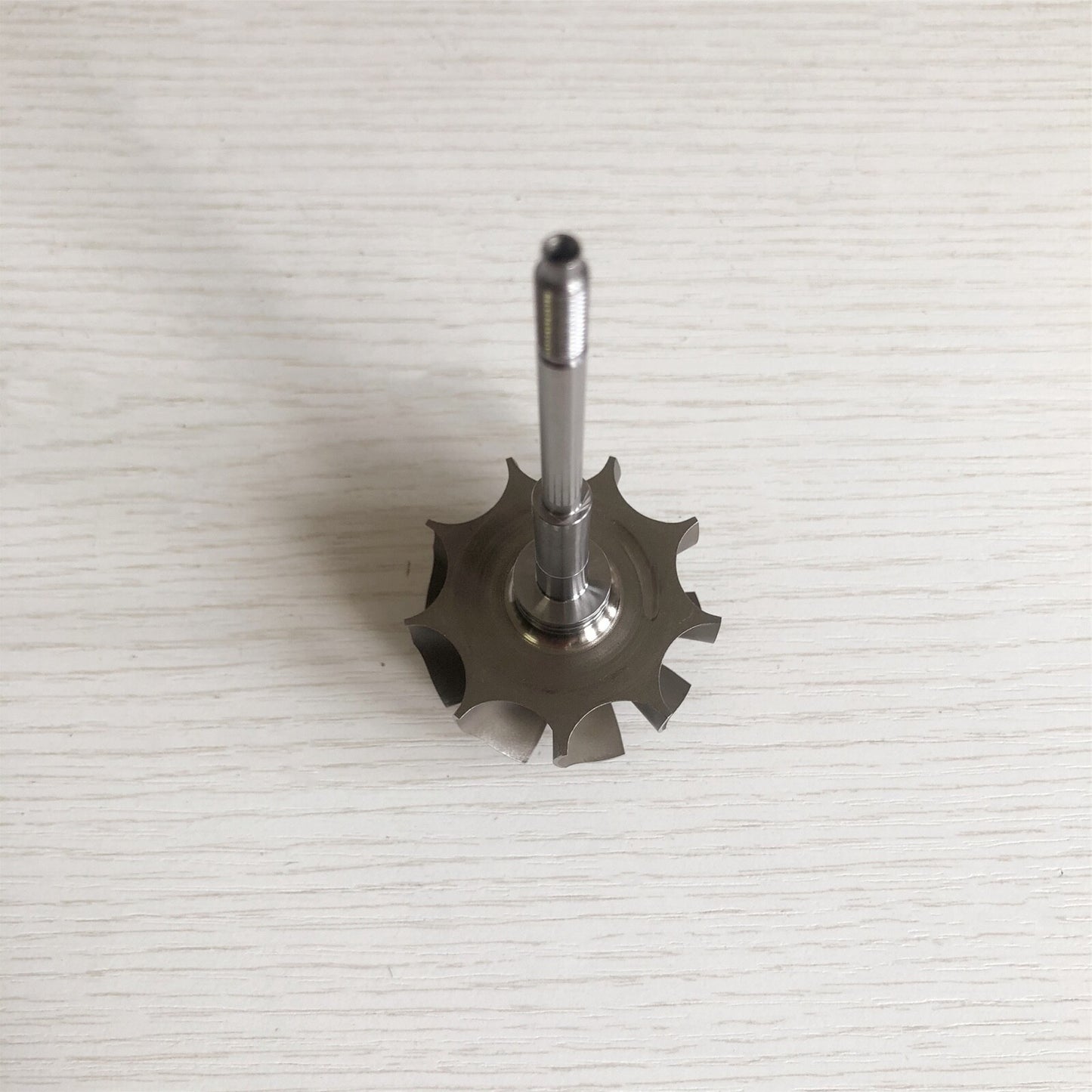 GTB25 49.1/51.4 mm 9-blade log bearing turbine wheel/turbine shaft and wheel
