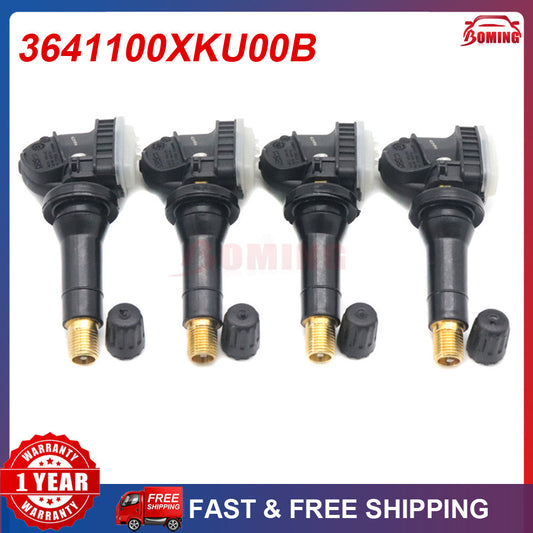 4PCS 3641100XKU00B TPMS Tire Pressure Sensor 433MHz for Haval HL H2 H5 H6 H7 CN