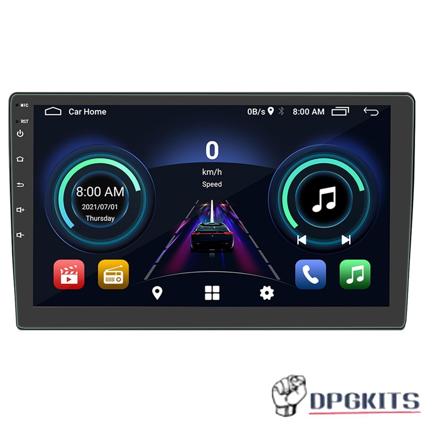 10.1 Double DIN Car Stereo Radio Touch Screen Bluetooth FM AM RDS USB w/ Camera