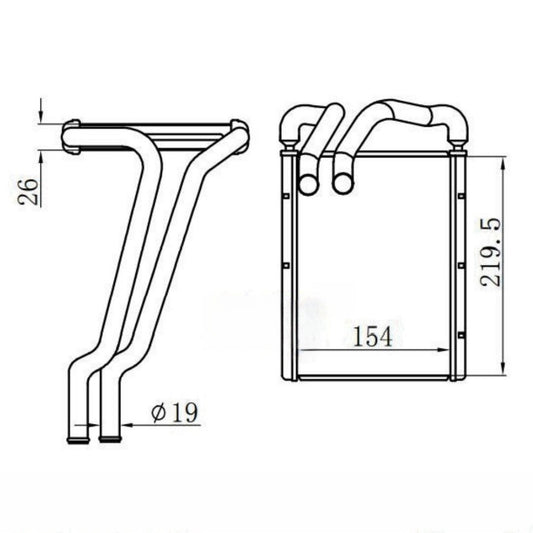 Warm Air Water Tank for Hyundai for Elantra 2017-2020