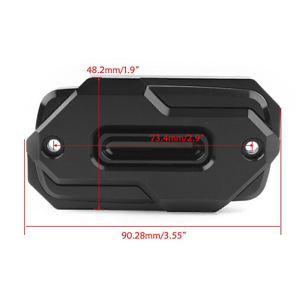 CNC Black Front Handlebar Brake Fluid Reservoir Cover Cap for Honda CB650F 2014 Q