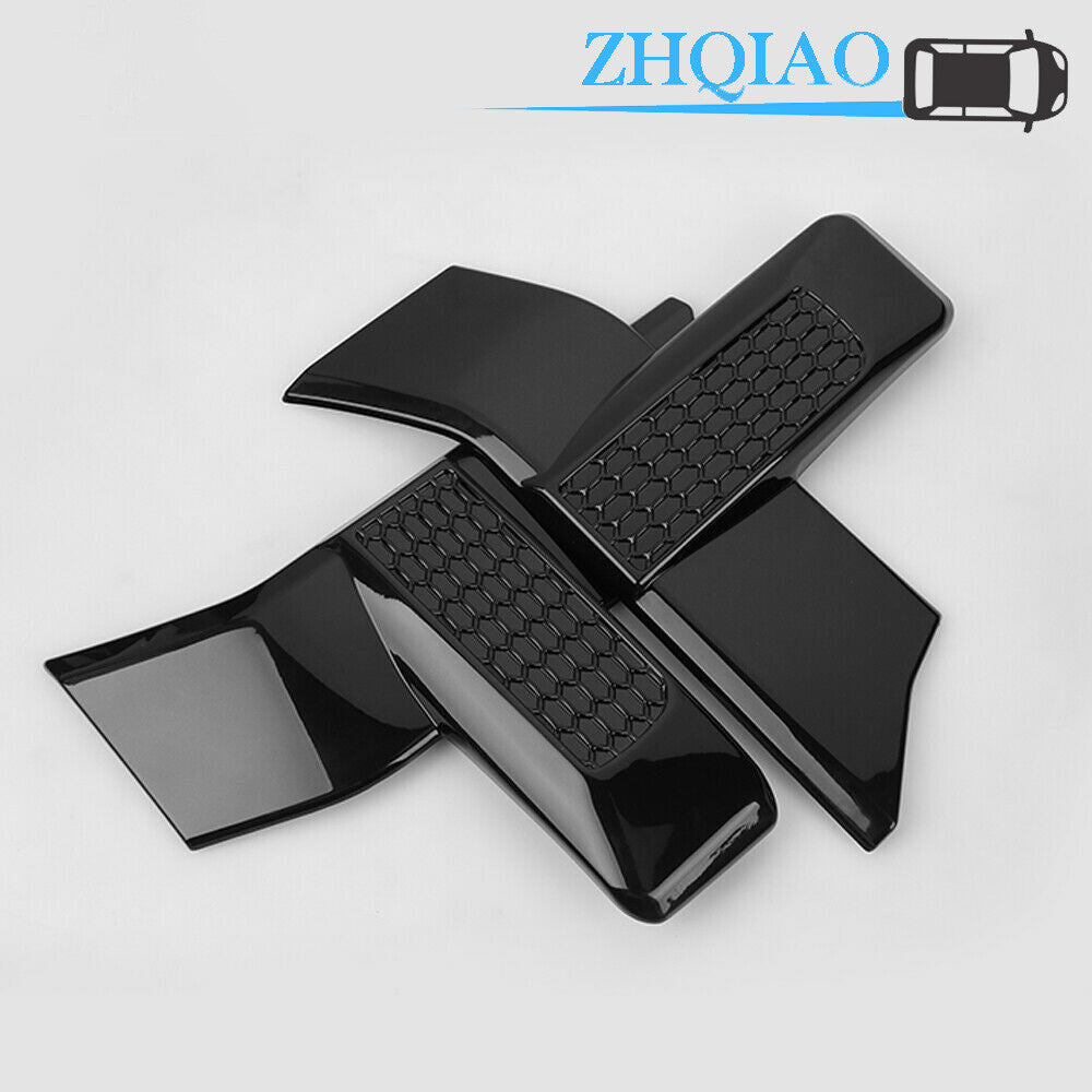 Black ABS Front Headlight Bezel Overlay Cover Trim for Ford F-150 2015-2017