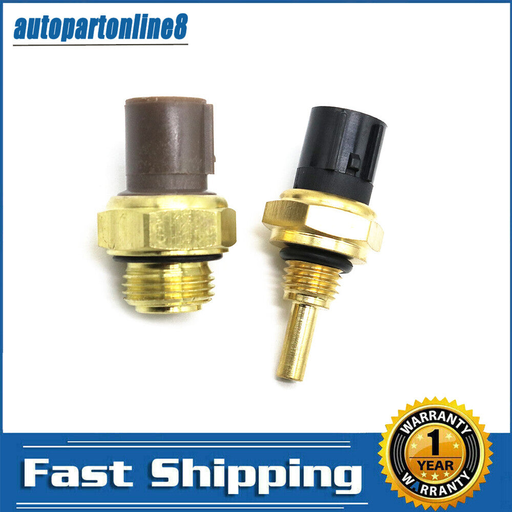 2X for Honda CR-V 1997-01 for Acura MDX 2002-2003 Coolant Temp Sensor & Fan Switch Q