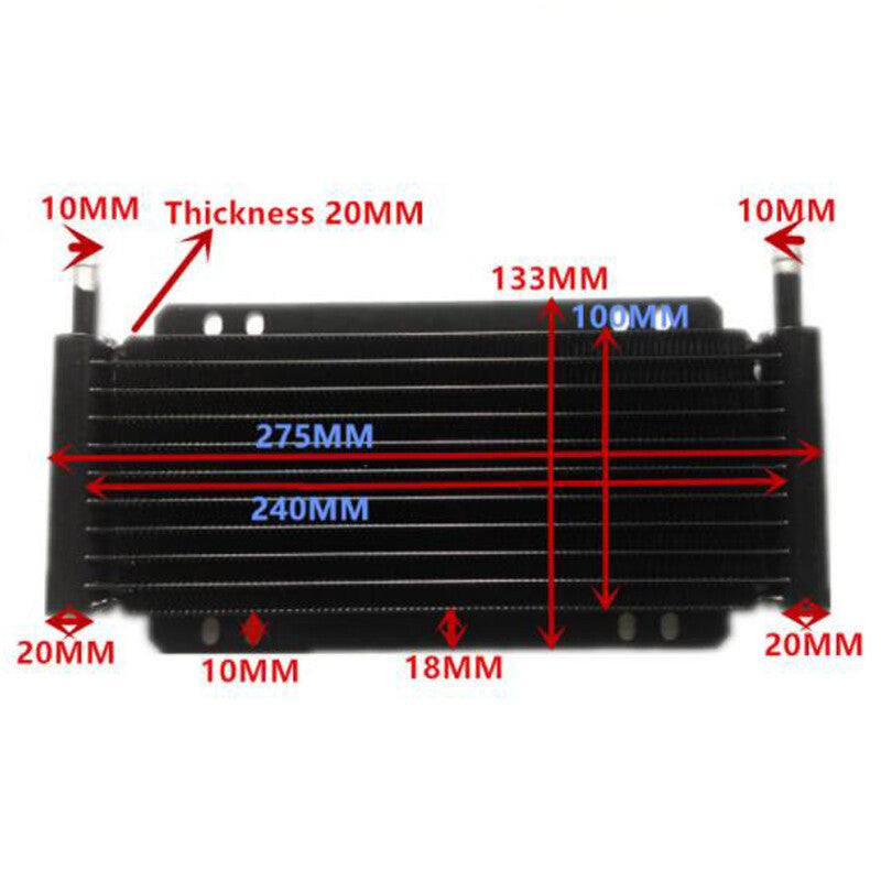 11. AN10 Rapid Cooling Attached Automatic Engine Transmission Oil Cooler 0.55L - n