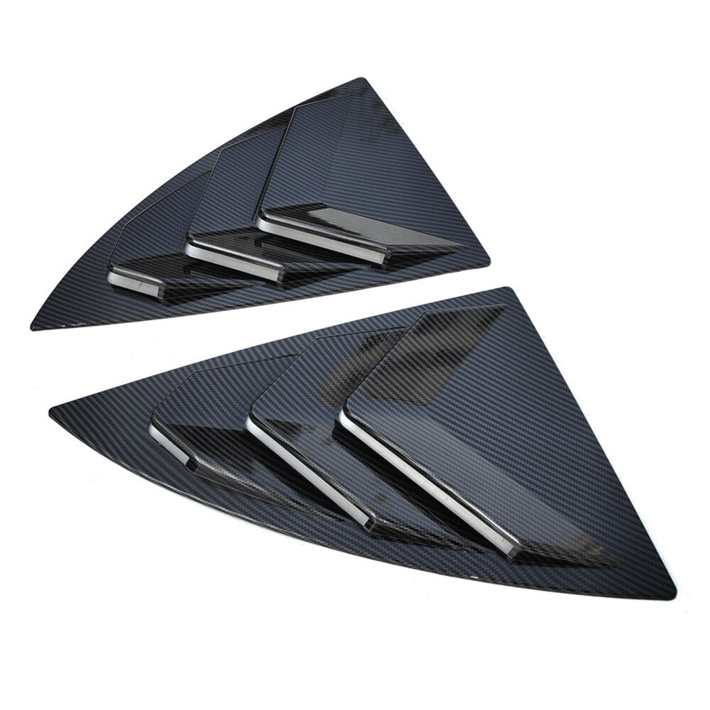 Suitable for Model 19-22 Y Rear Ventilation Window Spoon Cover, Carbon Fiber Black - n