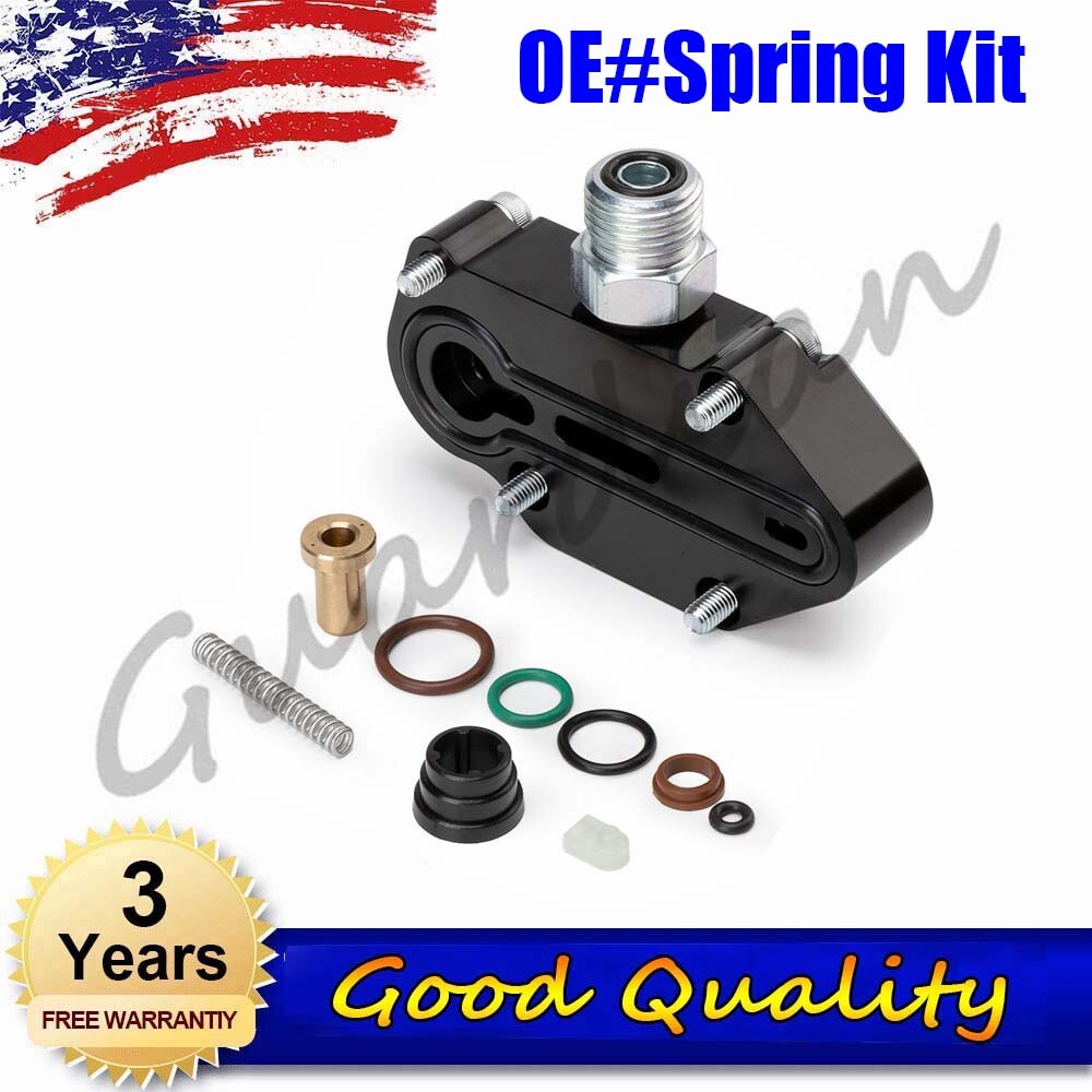 Black Spring Kit with Housing Fuel Regulator for Ford F-550 F-450 F-350 03-2007