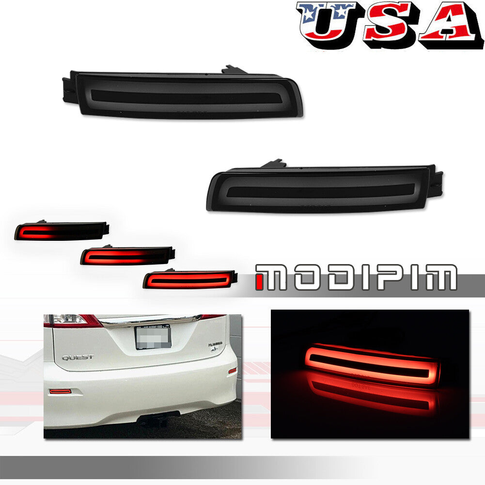 Suitable for Infiniti FX35 FX37 QX70 Sentra LED rear bumper reflective brake light- v