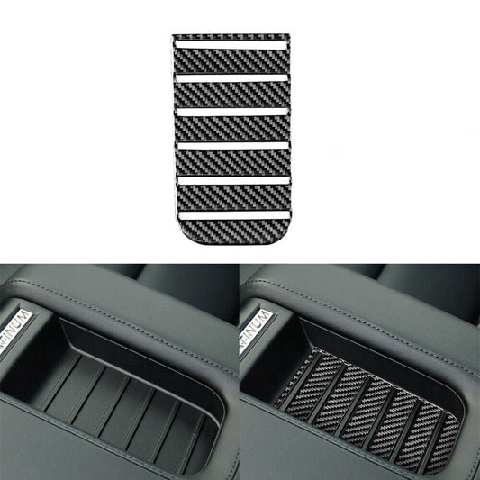 4X Carbon Fiber Outdoor Handle Panel Cover Trim For Model 3/Y 2017-2022 v