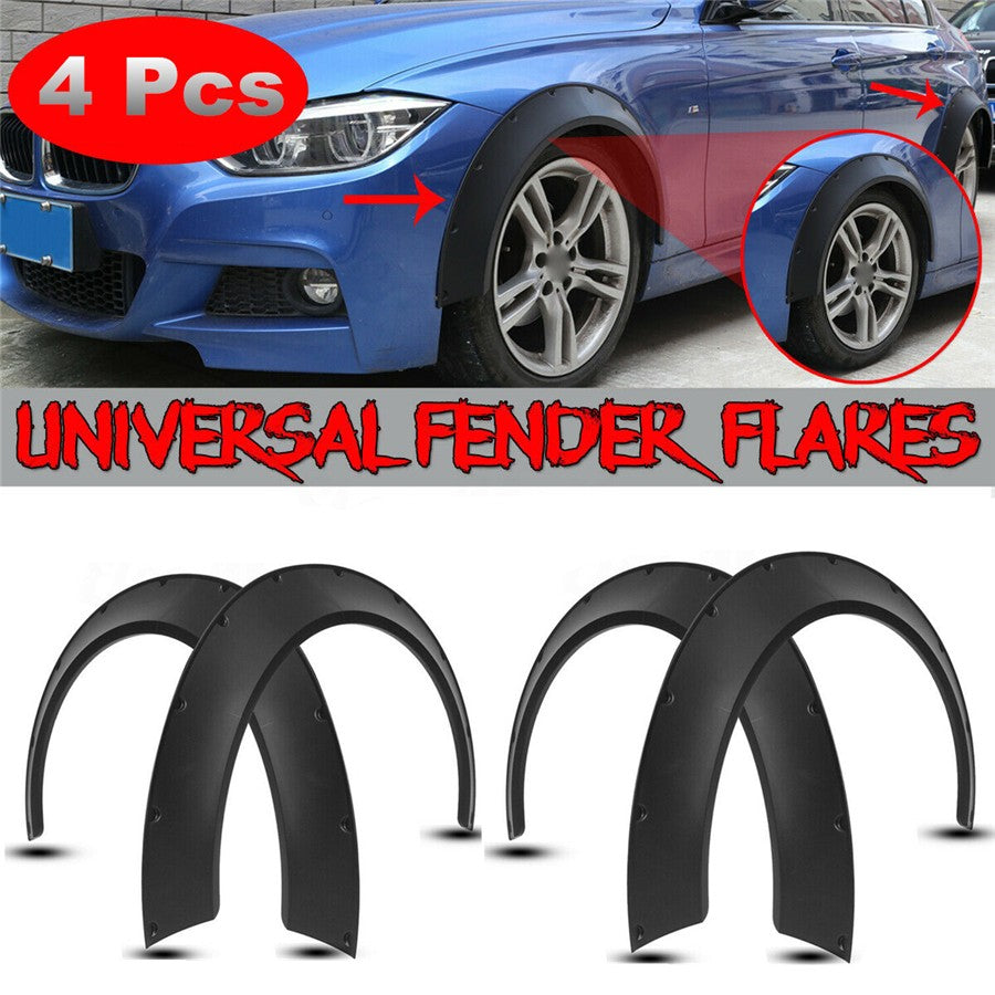 4pcs 800mm Car for SUV Fender Flares Extra Wide Body Wheel Arches Body Kits Flexible Q