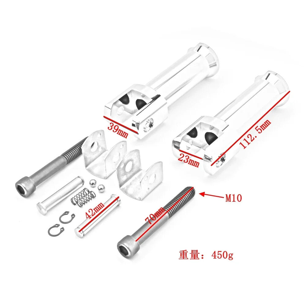 Passenger Foot Pegs Kit for Harley Softail FLDE/FXBR 2018 Fat Boy Street Bob