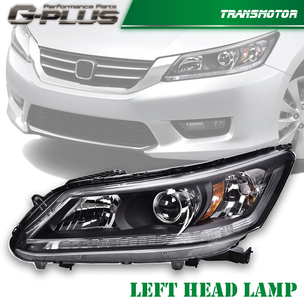 Suitable for 2013-2015 for Honda Accord sedans, black projector headlight left side