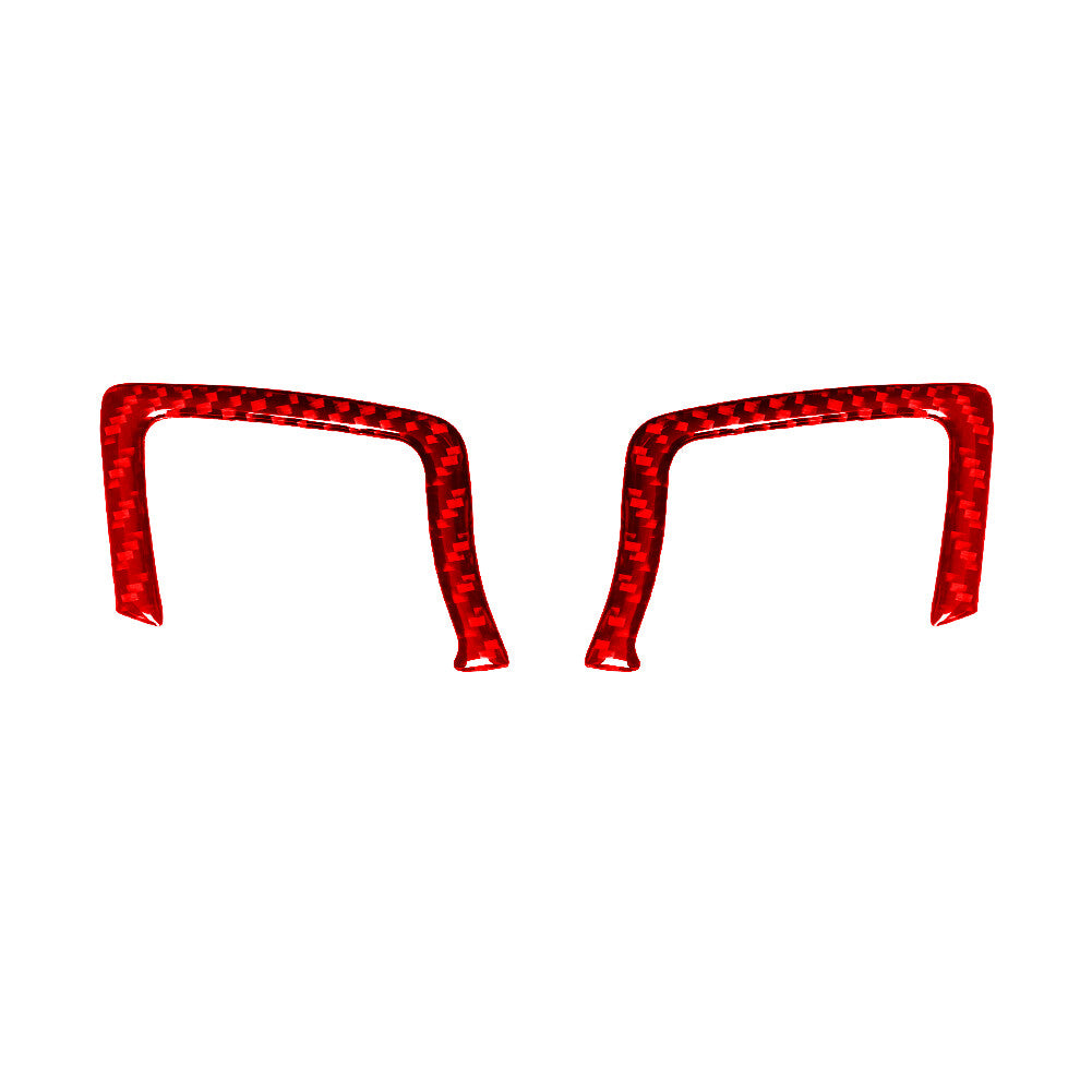 4PCS Carbon Fiber Interior Gear Shift Cover Trim for Mazda CX-9 2010-2015 v