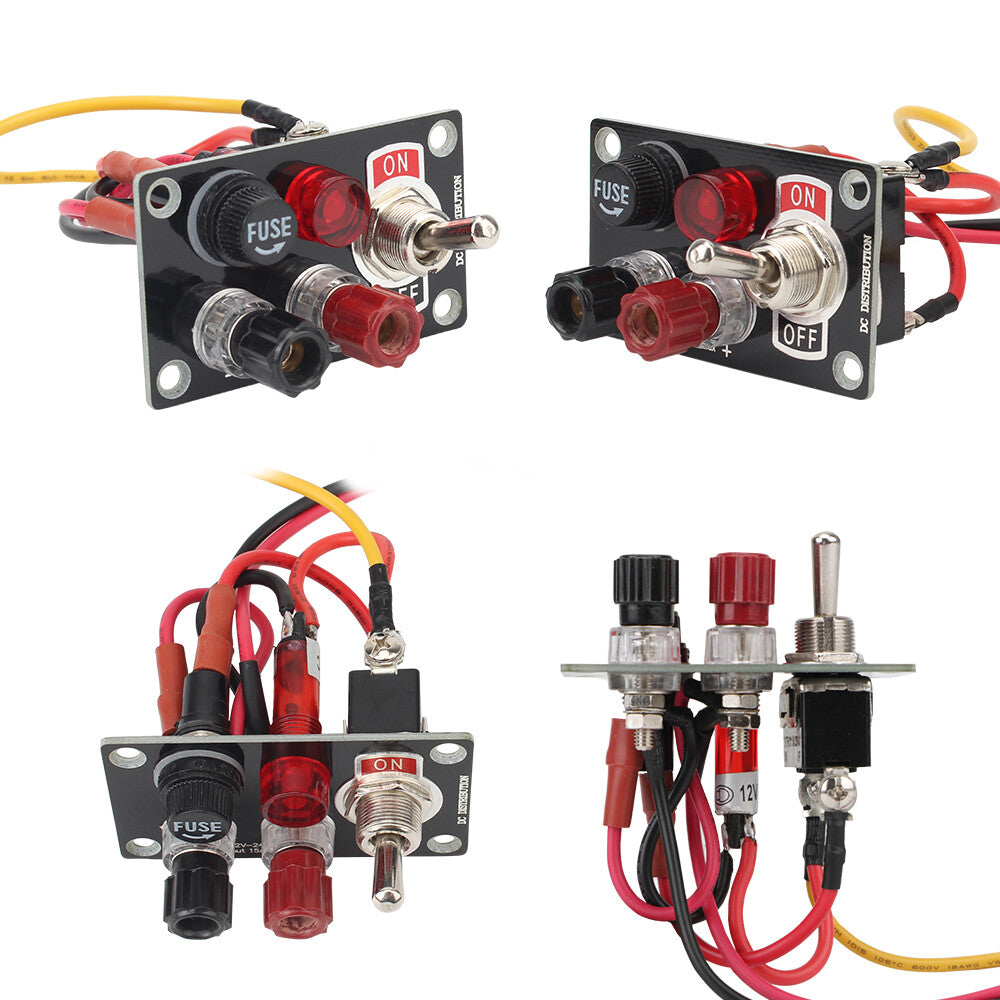 12V metal joystick toggle switch panel on/off 20A fuse box power charger - n