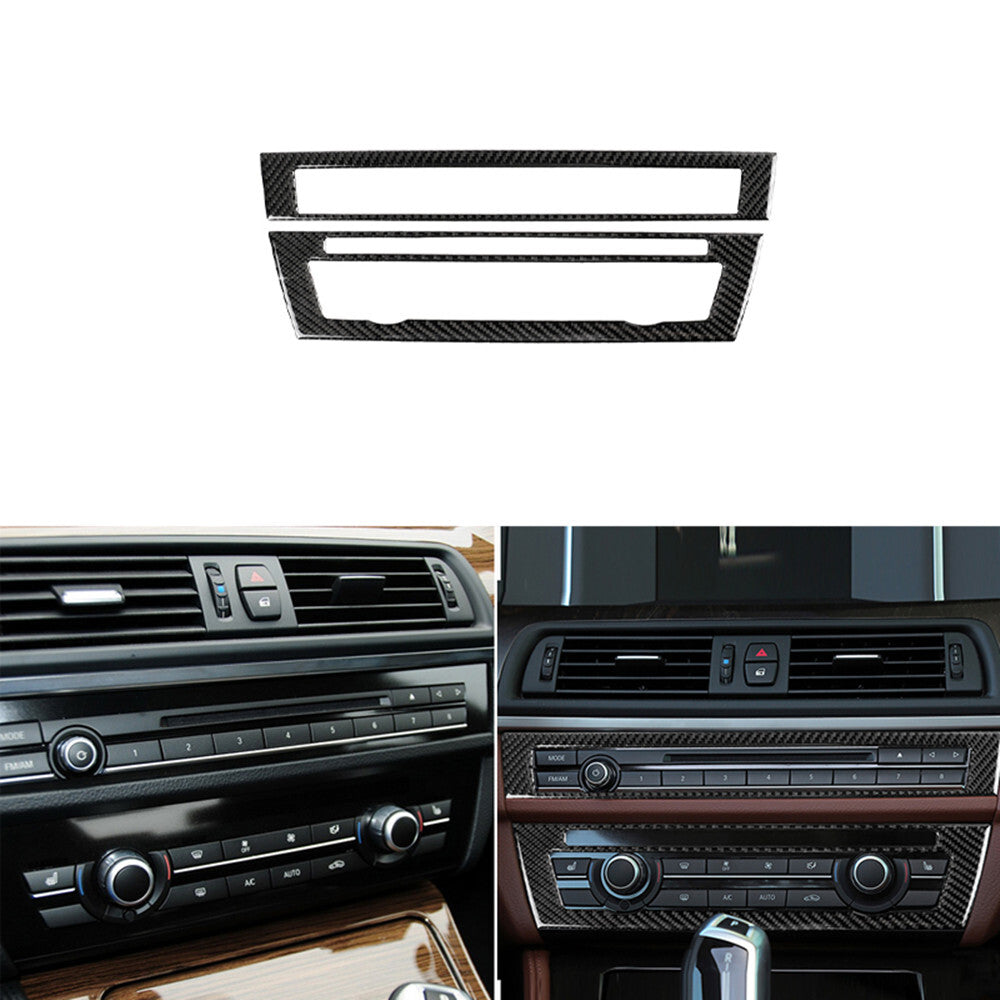 4Pcs Red Carbon Fiber Front Door Cover Trim For Land for Range Rover Sport 2014-17 v