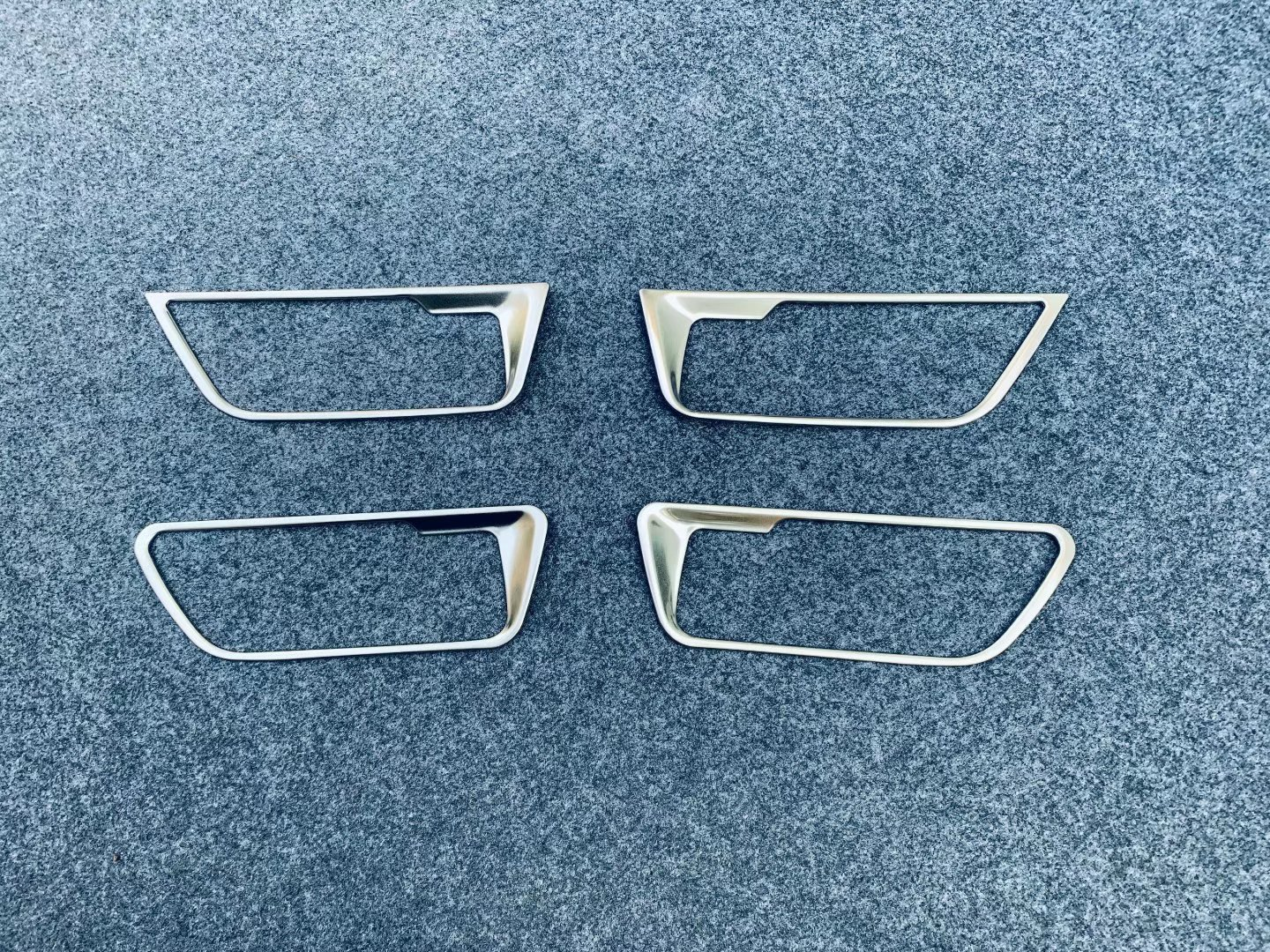 Matte Interior Door Handle Frame Trims Silver For 2020-2023 for Toyota Harrier Venza