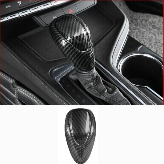 for Cadillac CT4 2020-2021 Carbon Fiber Look Gear Shift Knob Shifter Lever Trim