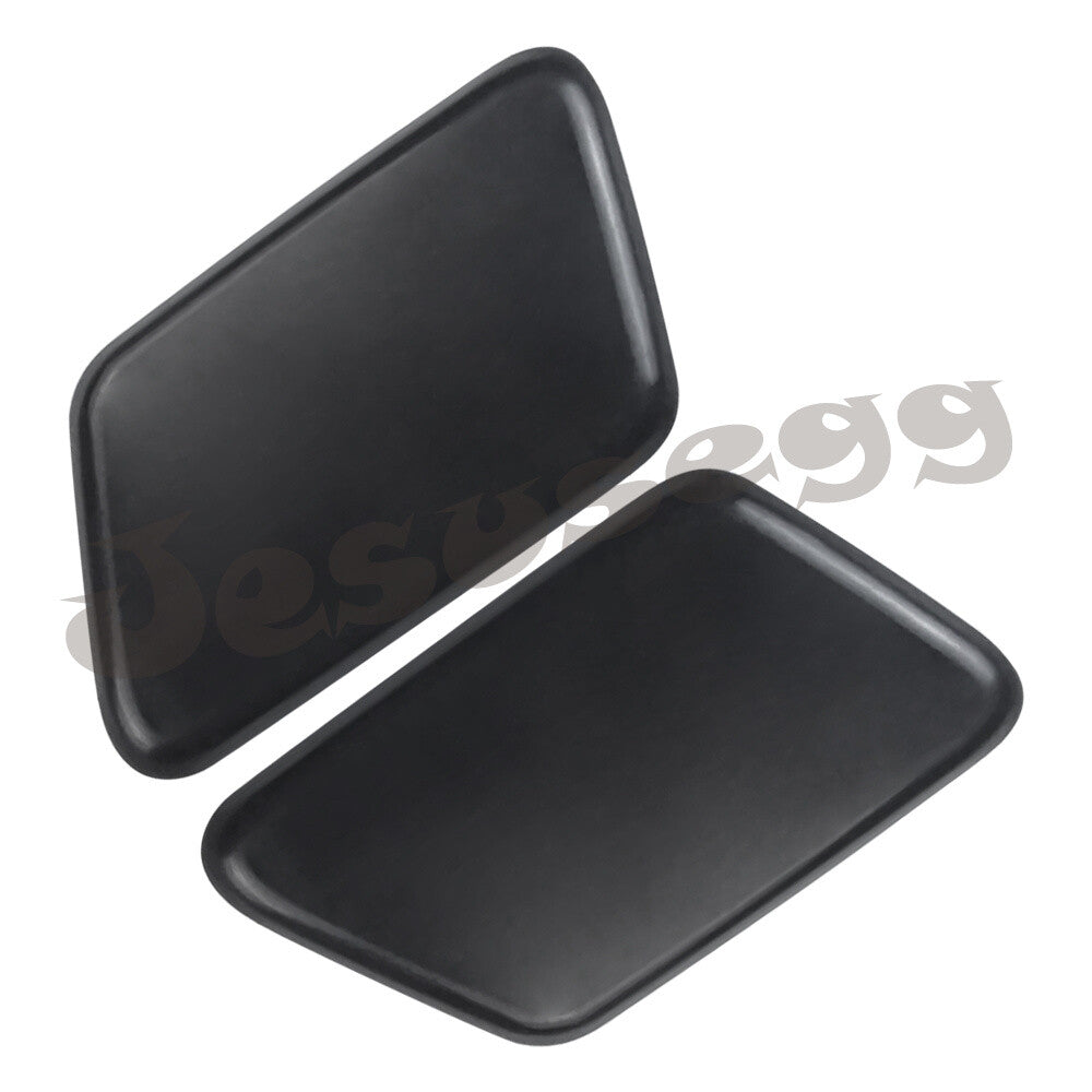 2x Left+Right Side Front Headlight Washer Cover Black Fits for Volvo S60 2008-2009 Q
