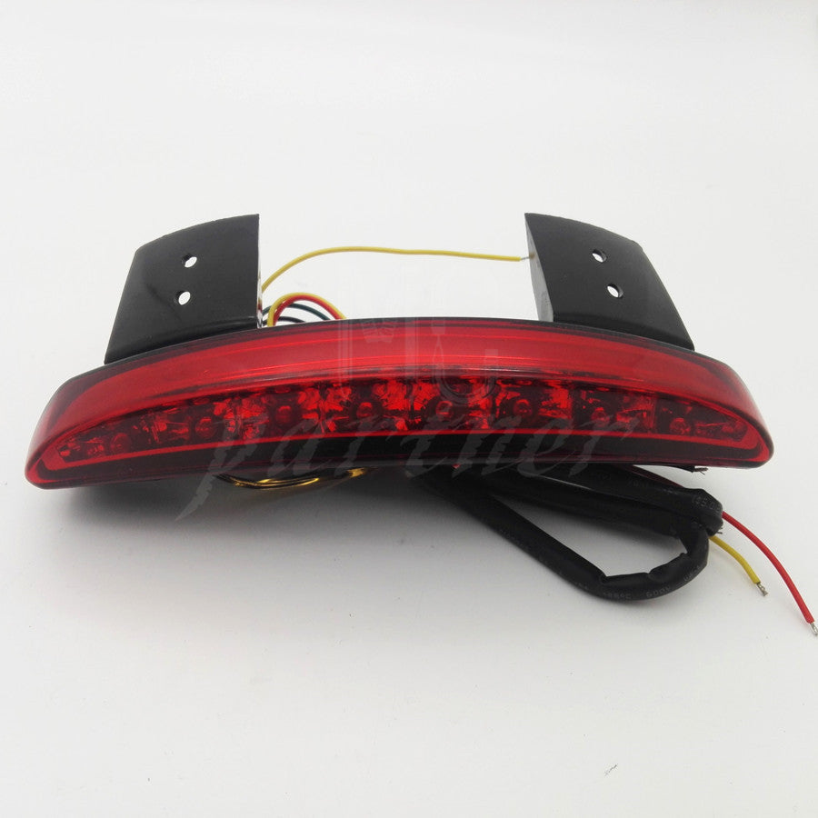 Red Chopped Fender Edge LED Tail Brake Light With Turn Signal for Harley XL883N Q