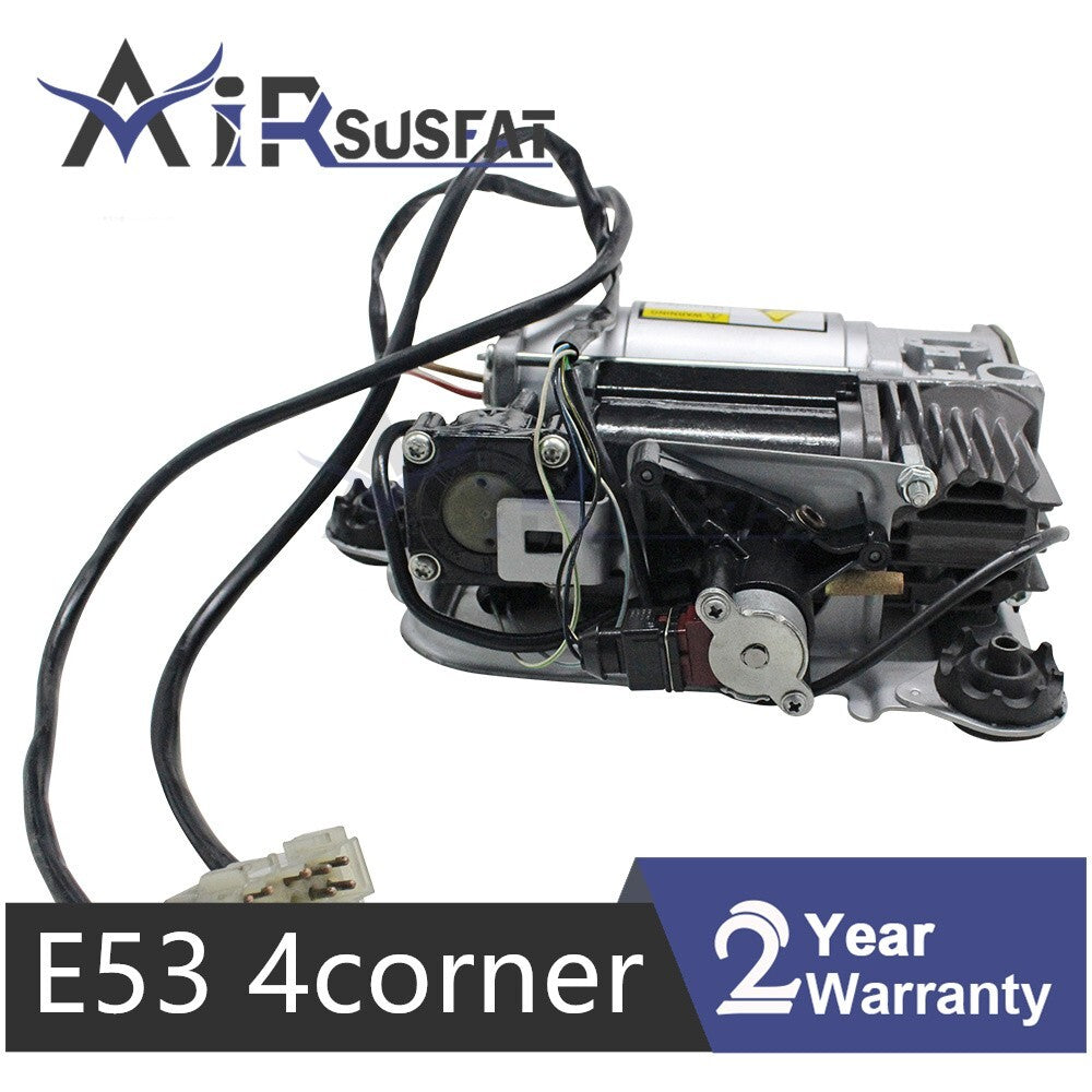 for BMW E39 / X5 E53 4corner Air Suspension Compressor Pump W/ Valve Block 00-06