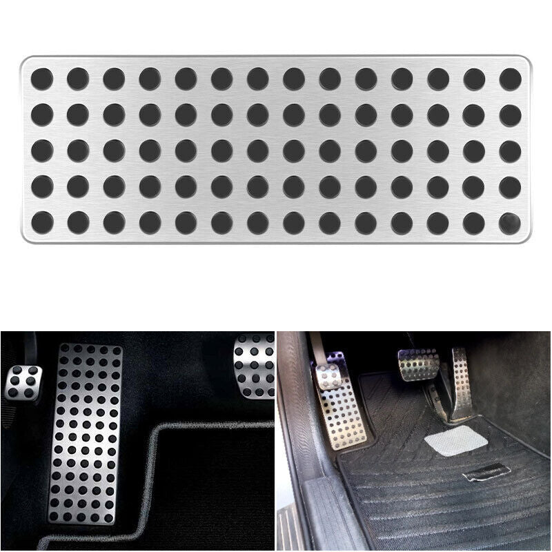 Non Slip Foot Rest Plate No Drill Footrest Pedal Cover Trim for Mercedes-Benz