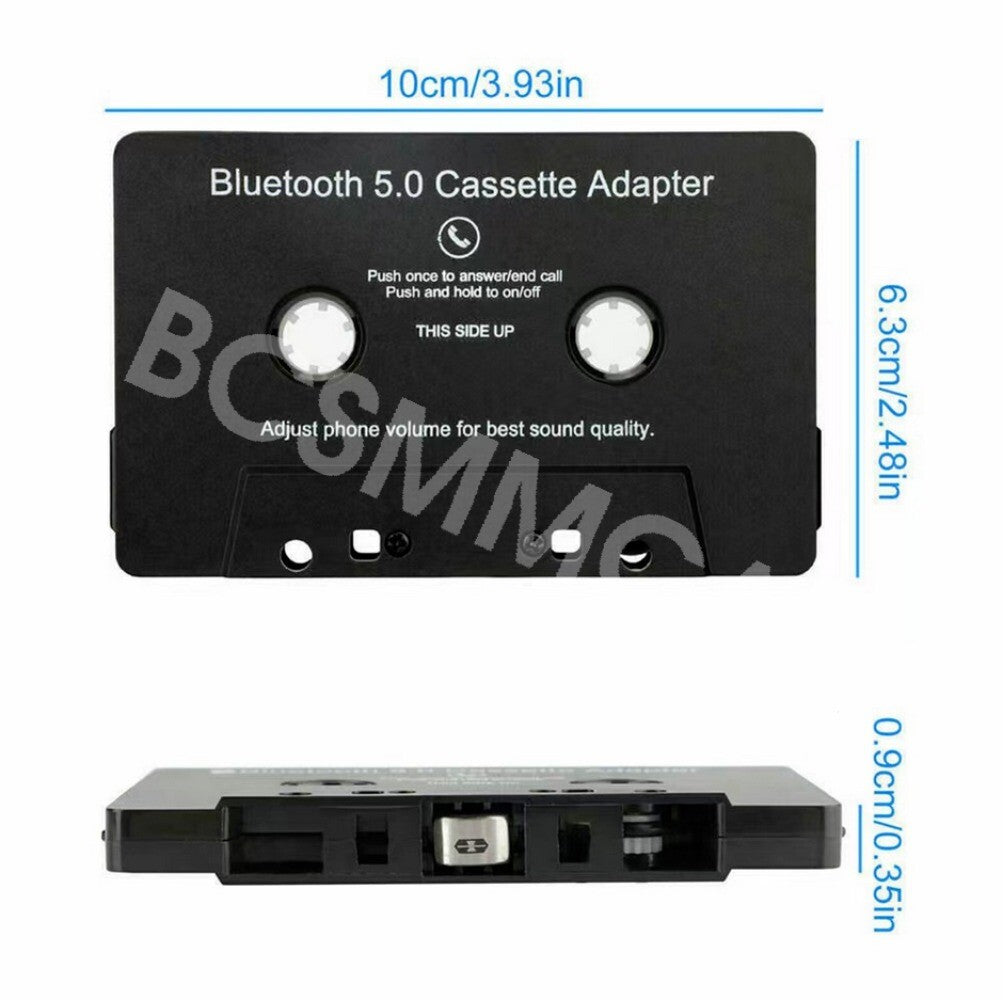 Cassette Player Bluetooth Tape Converter Car Audio Adapter Hands- For MP3,CD n
